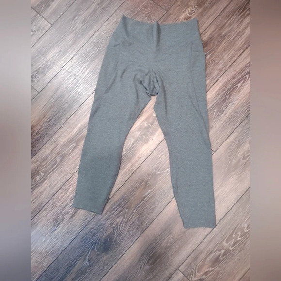 Member's Mark Pants - Members Mark gray high-rise ankle leggings women XL athleisure comfy lounge wear